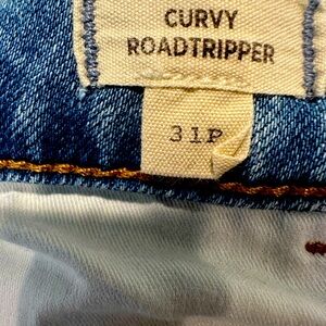 Madewell curvey petite roadtripper denim jeans in conroe wash. Size 31P